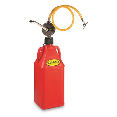 FLO-FAST 10.5 Gallon Fuel Container with Pro Model Fuel Pump