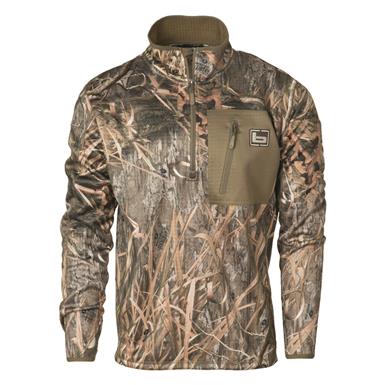 Banded Mid-Layer Camo Fleece Pullover