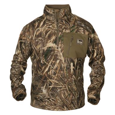 Banded Mid-Layer Camo Fleece Pullover