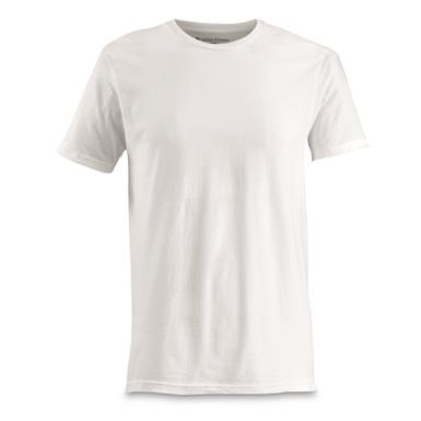 U.S. Municipal Surplus Cotton Crew Neck T-shirts, 3 Pack, New
