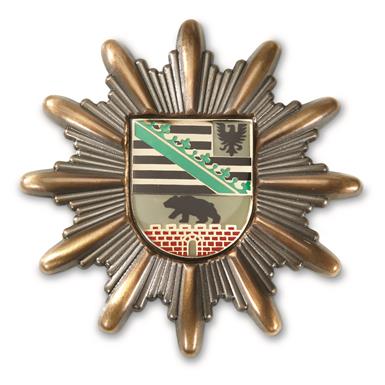 German Police Surplus Saxony-Anhalt Badge, 2 Pack, New