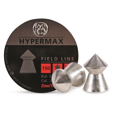 RWS HyperMAX Alloy Pellets, .22 Caliber, 9.9 Grains, 150 Pack