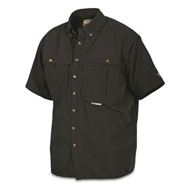 Drake Waterfowl Men's Vented Wingshooter's Shirt, Short Sleeve, Solid Color
