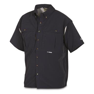 Drake Waterfowl Men's Vented Wingshooter's Shirt, Short Sleeve, Solid Color