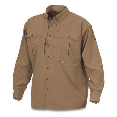 Drake Waterfowl Men's Vented Wingshooter's Shirt, Long-sleeve, Solid Color