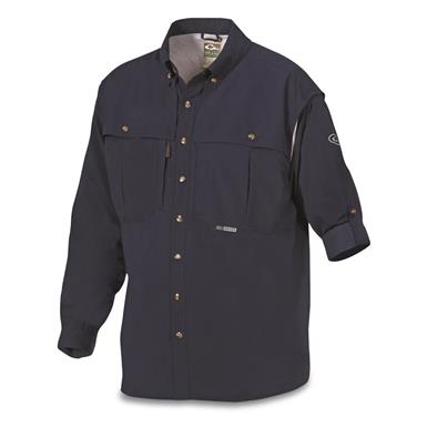 Drake Waterfowl Men's Vented Wingshooter's Shirt, Long-sleeve, Solid Color