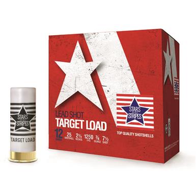 Stars and Stripes 12 Gauge Ammo, 2 3/4", 7/8 oz., 25 Rounds