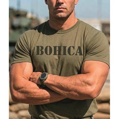 Men's Military Acronym BOHICA T-Shirt