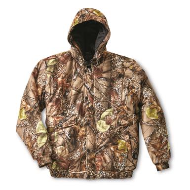 World Famous Camo Hooded Heated Hunting Jacket