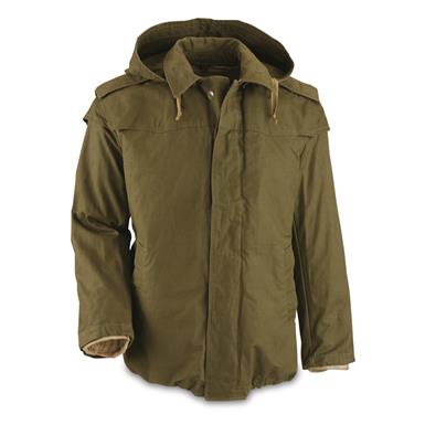 Romanian Military Surplus Waterproof Parka with Quilted Liner, New