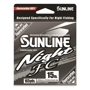 Sunline Night FC Fluorocarbon Fishing Line, 165 Yards