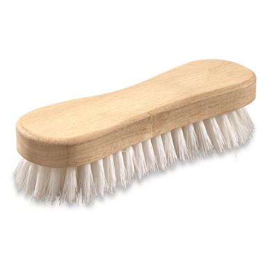French Military Surplus Wood Handled Cleaning Brushes, 3 Pack, New