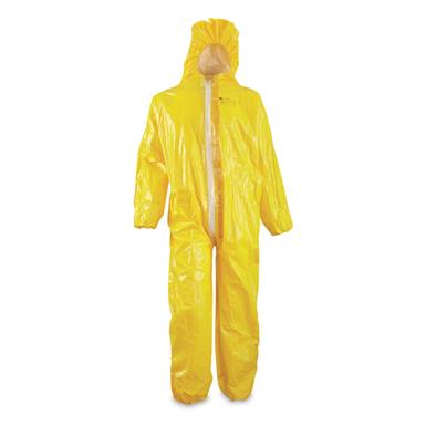 French Military Surplus Hazmat Protective Safety Coveralls, New