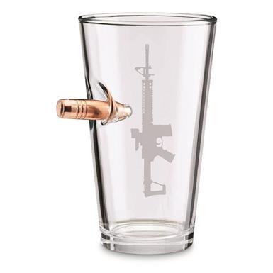 BenShot AR-15 Pint Glass, 16 Ounce