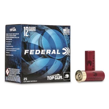 Federal Top Gun Target Load Shotshells, 12 Gauge, 2 3/4", 1 oz., 250 Rounds