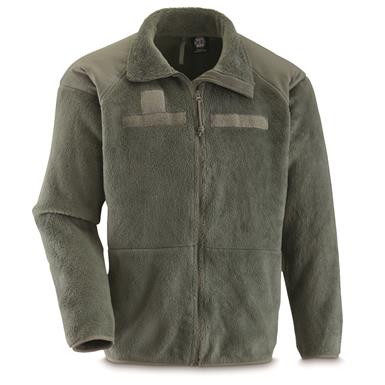 Military Outdoor Clothing Previously Issued Foliage Polartec Fleece Jacket 