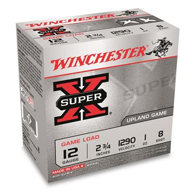 Winchester Super-X Upland Game Loads, 12 Gauge, 2 3/4", 1 oz., 250 Rounds