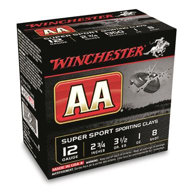 Winchester AA Supersport Sporting Clays, 12 Gauge, 2 3/4" , 1 oz., 250 Rounds