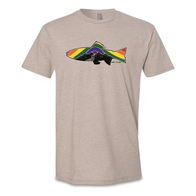 Hunt to Eat Pride Rainbow Trout Short Sleeve Tee