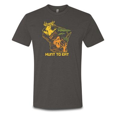 Hunt to Eat Men's Wisconsin Frontier State Shirt