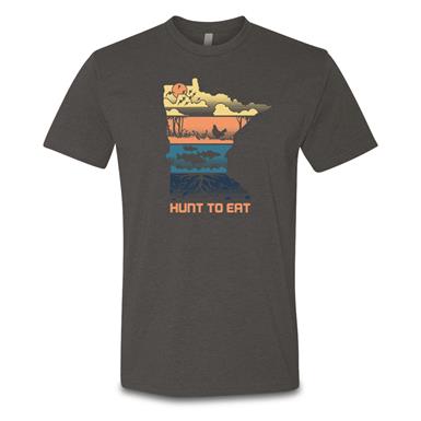 Hunt To Eat Men's Minnesota Shirt.
