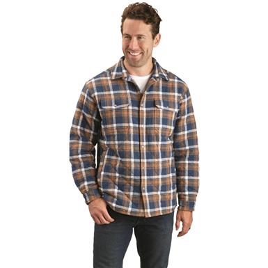 Guide Gear Men's Quilted Flannel Camp Shirt Jacket