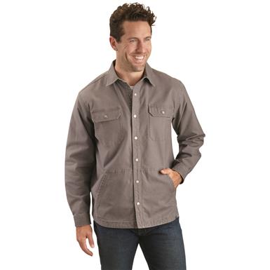 Guide Gear Men's Flex Canvas Flannel-Lined Shirt Jacket