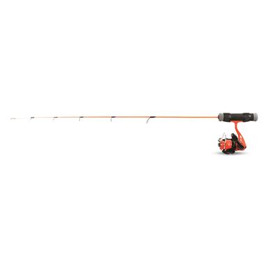 Clam Dave Genz Spring Bobber Ice Fishing Rod and Reel Combo, 25" Length, Light Power