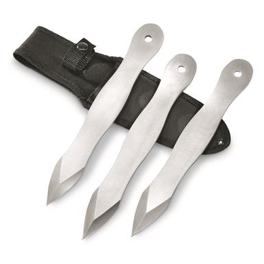 SZCO 10" Throwing Knife Set, 3 Pieces