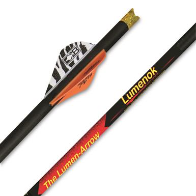 Burt Coyote Lumen-Arrow Crescent 22" Lighted Crossbow Arrows, 335 Grain, HD Orange, 3 Pack