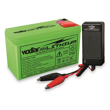 Vexilar 12V 12 amp MAX Lithium Battery Kit