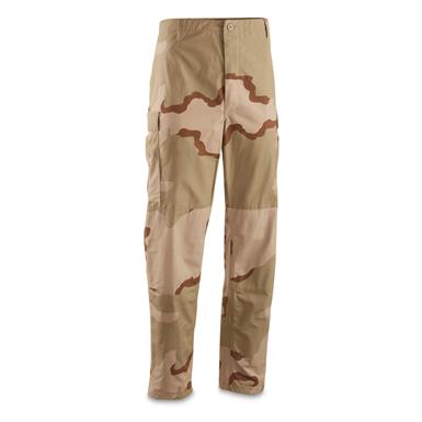 U.S. Military Surplus Propper 3-color Desert Camo BDU Pants, New
