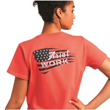 Ariat Women's Rebar Cotton Strong Flag Graphic T-Shirt