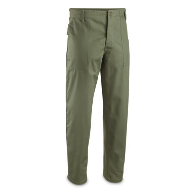 U.S. Military Surplus Cotton Sateen OG-107 Field Pants, New