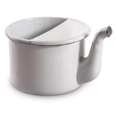 Czech Military Surplus Hospital Enamel Feeding Cup, New