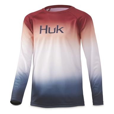 Huk Youth Flare Fade Long-Sleeve Shirt
