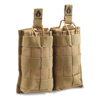 Advanced Warrior Solutions AR-15 Open-Top Double Magazine Pouch