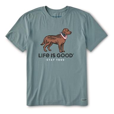 Life Is Good Men's Stay True Dog Crusher Lite Shirt