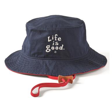 Life is Good Vintage Wordmark Bucket Hat