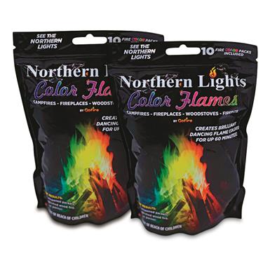 GoFire Northern Lights Color Flames, 20 Pack