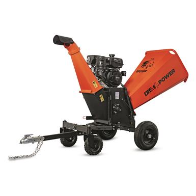 DK2 OPC566E 6" Kinetic Cyclonic Wood Chipper Shredder with Electric Start, 3600 RPM