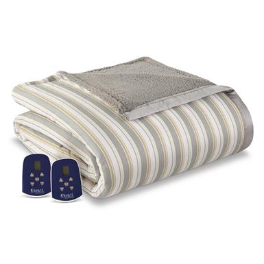Shavel Home Products Micro Flannel Reversible Electric Blanket