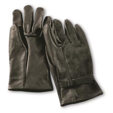 U.S. Military Style D3A Leather Gloves, Used