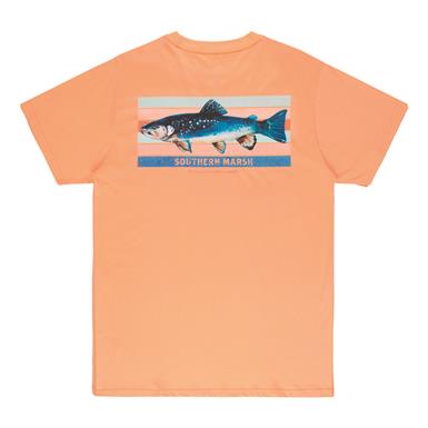 Southern Marsh Men's Fishing Lines Brook Trout Pocket Shirt