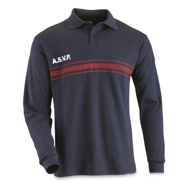 French ASVP Police Surplus Long Sleeve Uniform Shirt, New