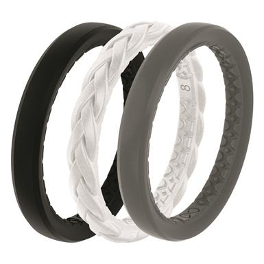 Groove Ring Limited Edition Luna Stackable Rings, 3-pc. Set