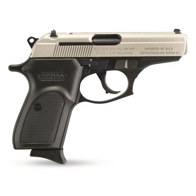Bersa Thunder 380, Semi-Automatic, .380 ACP, 3.5" Barrel, Nickel, 8+1 Rounds Bersa Thunder 380, Semi-Automatic, .380 ACP, 3.5" Barrel, Nickel, 8+1 Rounds