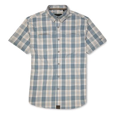 DKOTA GRIZZLY Men's Yates Short-Sleeve Plaid Shirt