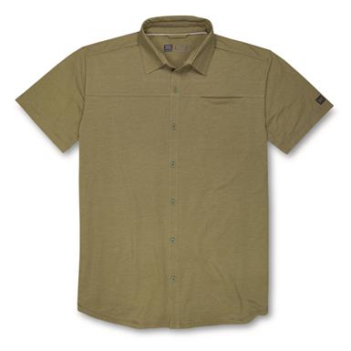DKOTA GRIZZLY Men's Arlo Button Front Short-Sleeve Shirt