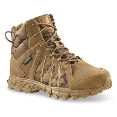 Reebok Men's Trailgrip 6" Side-zip Waterproof Tactical Boots, Digital Camo